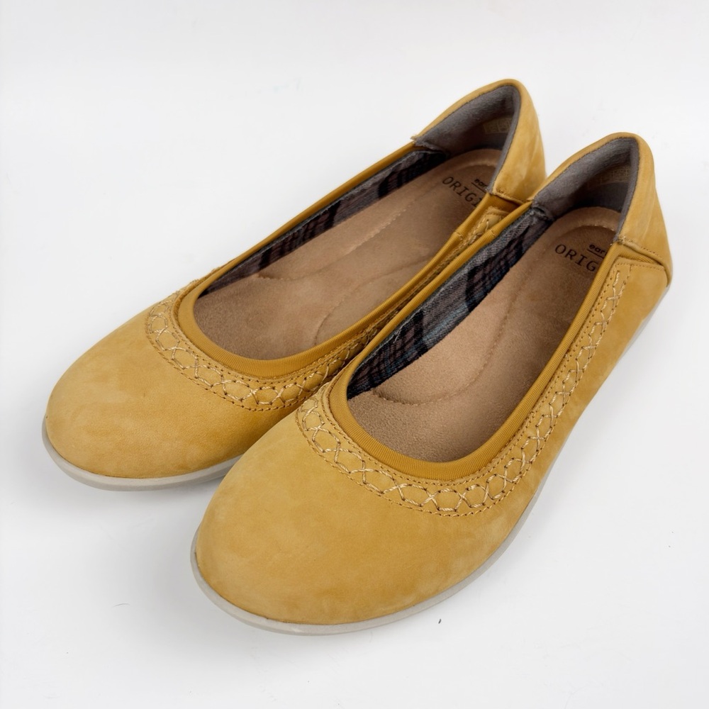 Earth Origins Fable Flex Leather Ballet Flats Marigold